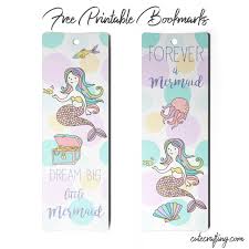 How to make a 2 sided bookmark in word. Dream Big Little Mermaid Printable Bookmarks Free Download