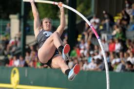Canadian pole vaulter alysha newman after beating her previous world record, clearing 4.82m and winning the diamond. Ncaa Women S Pole Vault A Successful Defense For Gruver Track Field News