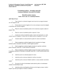 Planul de conturi general pentru instituii publice se modific i se completeaz astfel: Ate Publica Optional