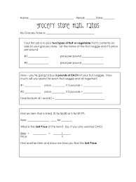 Grocery Store Ratios Free Download As Pdf File Pdf Text File Txt Or Read Online For Free Math Worksheets Free Printable Math Worksheets Math