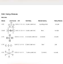 By signing up, you&#039;ll get thousands of. What Is The Lewis Structure En Bond Polarity Molecular Geometry And Polarity Of Molecule Of1 Brainly Ph