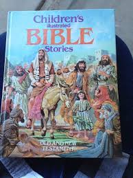 Vintage Children S Illustrated Bible Stories Book Old And Etsy Bible Story Book Bible Stories Old And New Testament