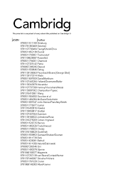 The world centre of cycling. Cambridge Ebooks Price List November 2019 Usd