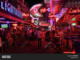 Visiting a bangkok red light district in 2019 is still very entertaining for single male travelers. Red Light District Image Photo Free Trial Bigstock