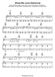 You got to show me love. Show Me Love America Sheet Music The Wanted Sheetmusic Free Com