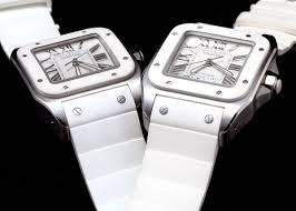 Those white silicone watch straps dirty easily. Swisswatchexpo On Twitter So Fresh So Clean All White Watches Give Off A Neat And Sporty Look Breitling Superocean 42 White Dial Rubber Strap Watch Cartier Santos 100 White Rubber Ladies Watch