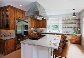 Kitchen Of The Week Chestnut And An Open Fire In Connecticut Chestnut Kitchen Cabinets Medium Wood Kitchen Cabinets Wood Kitchen Cabinets