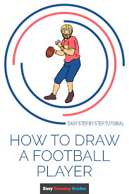 Illustrations featuring sports like football, soccer, hockey or baseball are fun to create because of the wide variety of situations available. How To Draw A Football Player Really Easy Drawing Tutorial