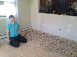 Remove floor tiles on plywood. Floor No More And How To Mostly Remove Thinset From Wood Subfloors Plaster Disaster