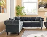 Amazon.com: Clasic Chesterfield - Sofá esquinero de 5 plazas ...