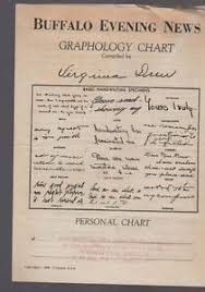 details about buffalo evening news graphology chart virginia drew 1936