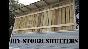 Also permanently installed on your home, accordion shutters run along a track, which is installed on the top and bottom of your windows and doors. Diy Hurricane Shutters Youtube