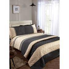 All pillows are reversible and have. Georgia Black Gold Faux Silk Damask Luxury Duvet Cover Set Tj Hughes