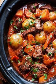 Slow Cooker Beef Stew With Butternut Carrot And Potatoes Recipe Slow Cooker Beef Stew Beef Stew Recipe Slow Cooker Recipes Beef Stew