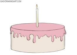 Learn how to draw birthday cake pictures using these outlines or print just for coloring. How To Draw A Birthday Cake Easy Drawing Art