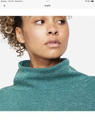 NIKE Yoga Luxe Texture Cowl Neck Pullover size small new with tag