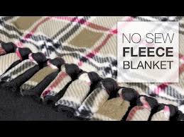 Lots of pictures and instructions on how to make a fleece blanket. Diy No Sew Fleece Blanket Tutorial Youtube