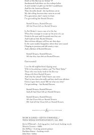 Young p.t./ellis rubin] i close my eyes and i can see a world that's waiting up for me that i call my own through the chorus: Rusted Dreams Lyrics Deep Is The Well