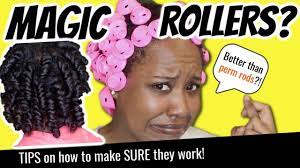 Magic Rollers On Natural Hair How To Get These Things To Work Spoolies Video Rollers On Natural Hair Natural Hair Styles Magic Hair