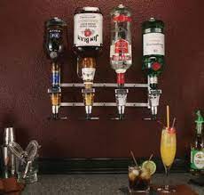 You can attach the chrome bottle holder to your wall and give. Precision Pourers Wm4mo Wall Mount Non Metered Liquor Dispenser 4 Bottle Jes