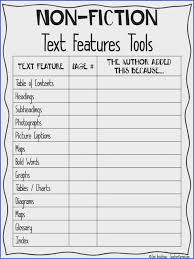 Nonfiction Text Features Worksheets Worksheet Fun And