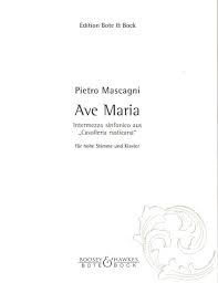 Mascagni intermezzo from cavalleria rusticana, for piano trio, pm001sheet music for piano trio published by fc music.set of piano score and parts(vn,vc).about publisher:fc music is a sheet music publisher in japan.arranged sheet music for chamber music as string quartet, string quintet, piano trio, piano quintet, violin ensemble have been published since 1997.now on sale. ã‚¢ã‚«ãƒ‡ãƒŸã‚¢ãƒŸãƒ¥ãƒ¼ã‚¸ãƒƒã‚¯ Ave Maria Intermezzo Sinfonico Aus Cavalleria Rusticana I G