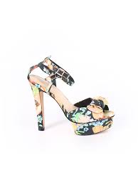 Details About Loeffler Randall With Prints By Tucker Women Black Heels Us 7