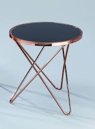Maybe you would like to learn more about one of these? Details About Coffee Table Decore Porto Glass Round Side End Lamp Copper Black St11b Copper Coffee Table Round Metal Side Table Side Table Lamps