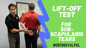 Image result for Lift-Off Subscapularis Test