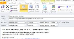 Add An Outlook Calendar Event To An Email Template Clickdimensions Support