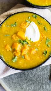 Butternut Squash Lentil Soup In 2020 Healthy Soup Vegetarian Baby Food Recipes Lentil Soup