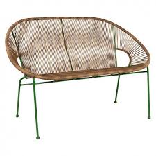 Natural rattan woven over a sturdy frame; Habitat Garden Bench Off 66