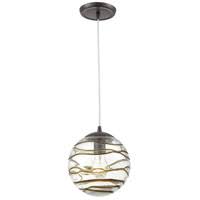 Elk 31753 1 Vines 1 Light 8 Inch Oil Rubbed Bronze Pendant Ceiling Light In Standard