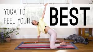 This 22 Minute Yoga Session Designed To Help You Feel Good Hop On Your Mat To Stretch Your Body Tap Into Consc Yoga With Adriene Free Yoga Videos Yoga Videos