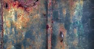 Rusted Old Sheet Metal Closed Door Abstract Photography Texture Photography Abstract