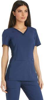 Wide varity of women's top. Buy Cherokee Iflex Women S V Neck Knit Panel Scrub Top Online In Vietnam B01jdbhs6a