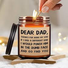 Amazon.com: Fathers Day Dad Gifts from Daughter Son Kids, Personalized  Father's Day Gift, Cool Gifts for Dad Who Wants Nothing, Funny Birthday  Gift Ideas, Christmas Presents, Scented Candles for Men : Home