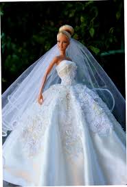 Barbie Wedding Dress Barbie Wedding Dress Doll Wedding Dress Barbie Gowns