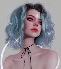 Love And Other Things Visualartzi Visualartzi Feature Brown Hair Green Eyes Art Di Digital Art Illustration Illustration Art Drawing Brown Hair Green Eyes