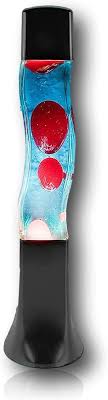 Lava lamp for kids cool lava lamps online architecture sticker design exterior design table lamp bulb design inspiration lights. Cool Lava Lamp Groovy Blue Liquid Red Wax Amazon De Beleuchtung
