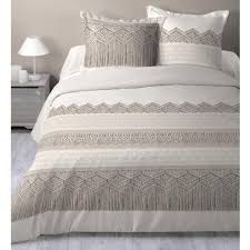 Découvrez la collection de linge de lit marron de camif : Housse De Couette Elisabeth Naturel 220x240cm Adulte 100 Coton J K Markets