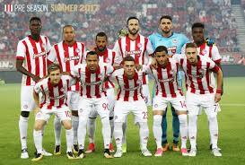 Ae larissa aek athens apollon smirnis aris thessaloniki fc asteras tripolis atromitos lamia nfc volos ofi crete olympiacos panathinaikos panetolikos paok thessaloniki fc pas giannina. Olympiacos Fc 46 On Twitter The New Home Jersey Makes Its First Appearance Olympiacos Miagro8ia Wekeepondreaming Adidasfootball Heretocreate Friendly Preseason Https T Co Jqaprmuyde