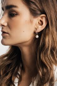 Bella Pearl Silver Earrings