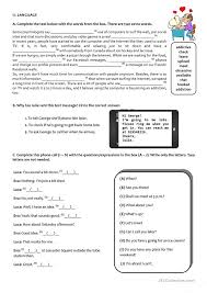 It's considered a receptive skill, otherwise known as a passive skill, which means that. The Internet Test 9th Grade A2 B1 English Esl Worksheets For Distance Learning And Physical Classrooms