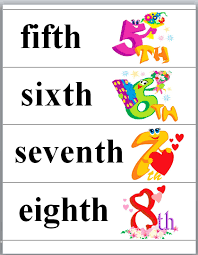 Ordinal numbers worksheets section is where you'll find a variety of free printable educational handouts that you can use in your classroom for a perfect lesson on ordinal numbers. Clipart Ordinal Numbers