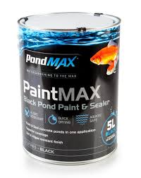 It seals excellently every type of material can be seal with it fearlessly and this seals for ten years longest time. Pondmax Paint Pond Sealer Black 5l Seaview Aquarium Centre