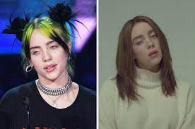 Billie eilish is now bleach blonde, has curtain bangs. Billie Eilish Rocked Brown Hair In The Xanny Music Video And I Can T Stop Obsessing