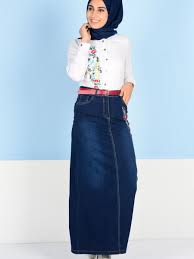 Sefamerve Tesettur Kot Etek Modelleri Kot Etek Moda Etek Modelleri
