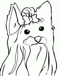 These alphabet coloring sheets will help little ones identify uppercase and lowercase versions of each letter. Yorkie Coloring Page Yorkshire Terrier Coloring Home