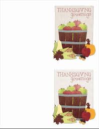The place cards come in four different designs and fold in half to make little place card name tents for your table. Thanksgiving Cards 2 Per Page Works With Avery 3268